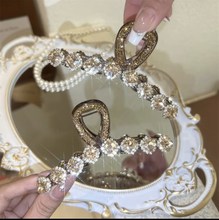 2025新款轻奢风抓夹水晶爪钻高级感时尚发夹大号设计感发饰鲨鱼夹