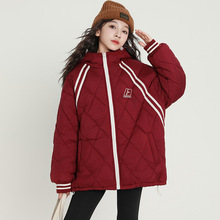 棉服秋冬款夹棉加厚外套中大童初中生时髦洋气棉服儿童二棉秋装潮