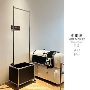 USM可移动衣架卧室收纳架ins风落地挂衣架不锈钢模块衣帽架收纳筐-阿里巴巴