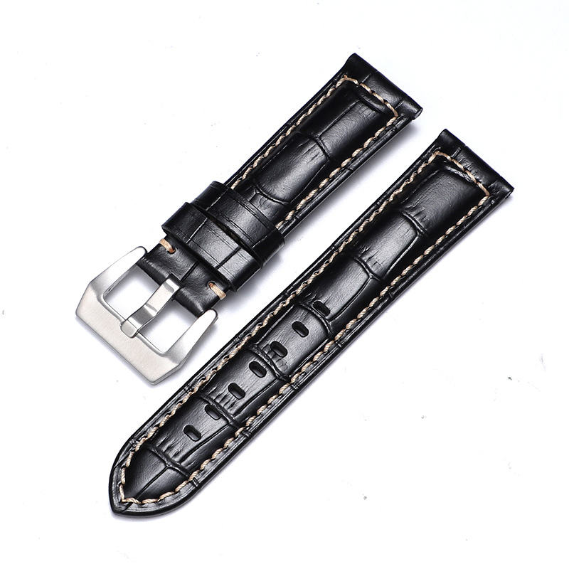 Aplicable iwatch correa de cuero genuino Apple correa de reloj applewatch8 Huawei GT3 Samsung S1 Pena Mar