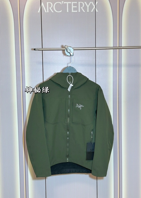 25S始祖茑CRONIN Cotton Overshirt弹力防风纯色保暖软壳连帽外套|undefined