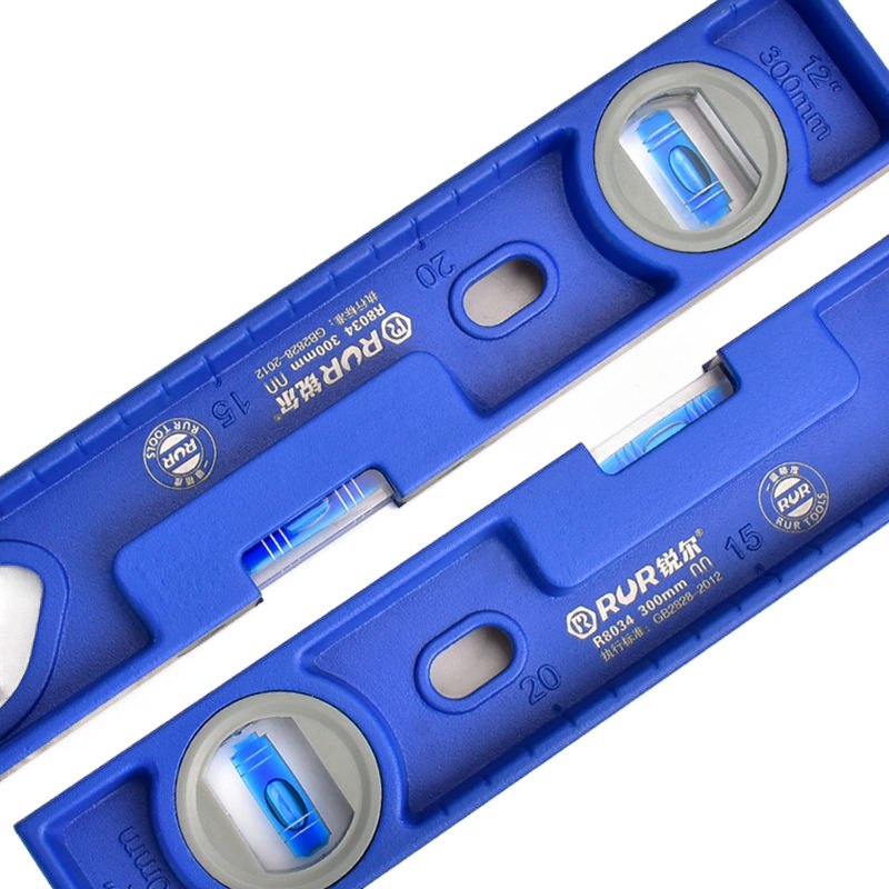 (2개) 레벨 통치자 솔리드 캐스트 알루미늄 고정밀 벽 타일 장식 강한 자기 레벨 통치자 통치자