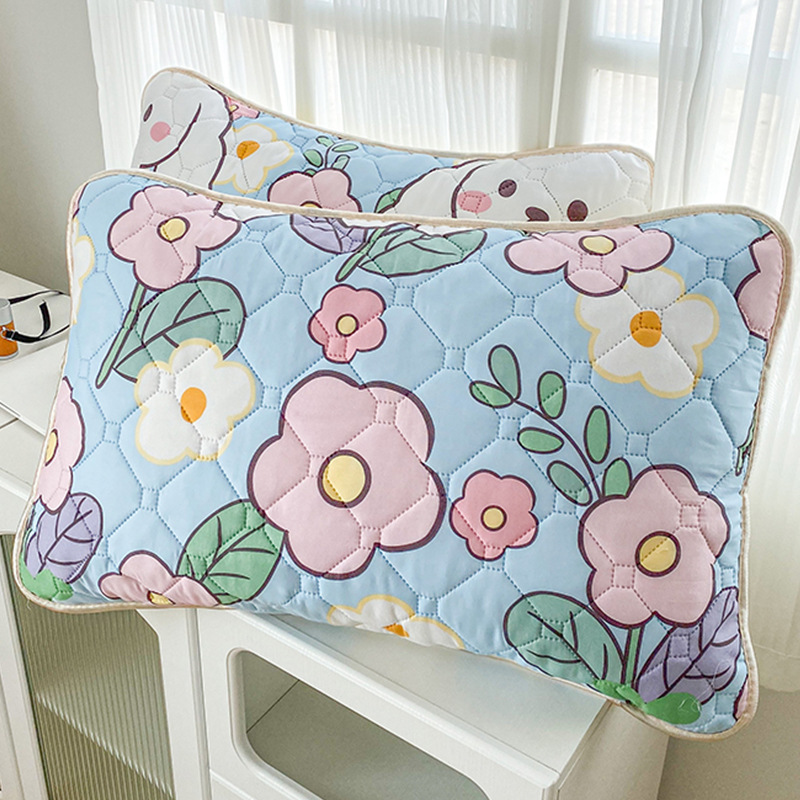 Un par de fundas de almohada impermeables, fundas de toalla de almohada de aceite de cabeza anti-saliva, fundas protectoras de almohada individuales, fundas de revestimiento de núcleo de almohada 48x74 2