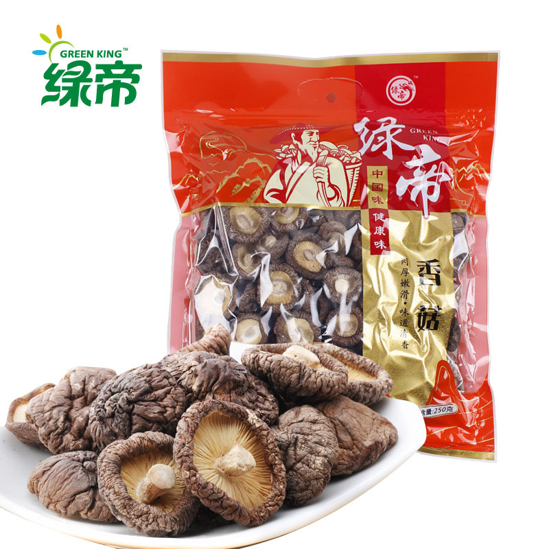 香菇250克袋 绿帝精选福建古田干香菇干货年货菌类香菇特价包邮