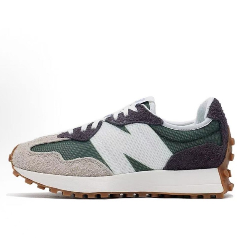 莆田 NB327 スポーツシューズ生地スエードスプライシングアッパーカップルお父さん靴軽量クッション性レトロランニングシューズ|undefined