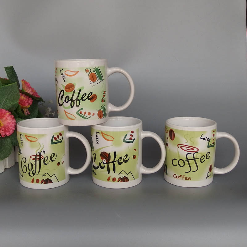 12OZ flor asada taza de cerámica recta taza de cerámica taza de agua creativa taza de leche taza de café al por mayor