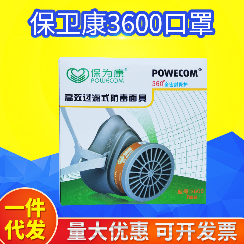 厂家现货过滤式面具 喷漆防护3600防化工防油漆异味防尘工业面罩