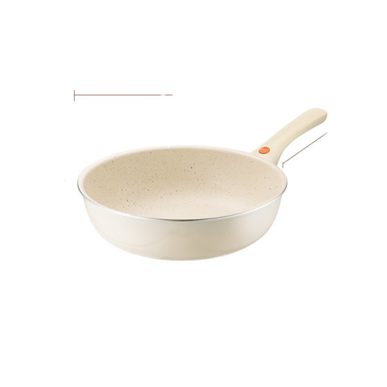 2024 Ceramic Non-stick Pan Household Wok Pan Frying Pan Induction Cooker Gas Stove Universal Frying Pan Small Pan