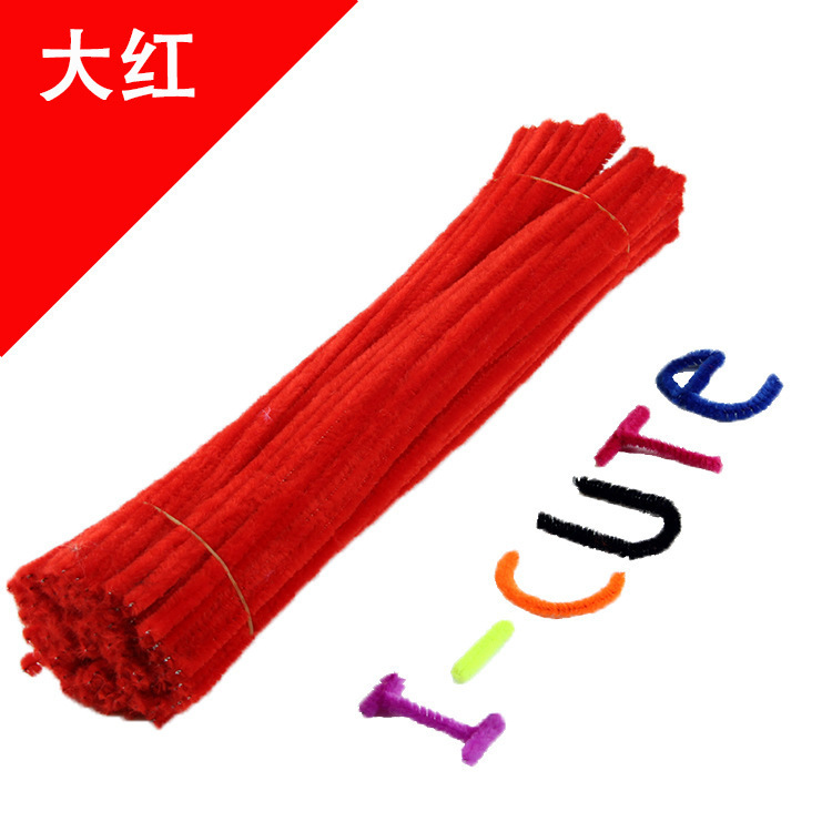 Hecho a mano DIY trenzado paquete de material cifrado ramo de lana Raíz de lana de la raya del color torcido palo de los niños hechos a mano juguetes creativos