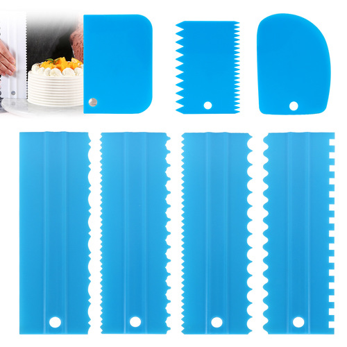 Baking Tools Plastic Cream Scraper Cream Cake Scraper Cake Dough Slicer Baking Scraper