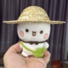 (not including baby) straw hat + four-leaf clover satchel