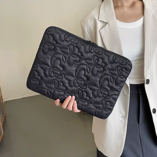 Embroidered Butterfly Computer Bag Ipadpro 11inch Tablet Liner Bag 14-15inch Laptop Cosmetics Bag Clutch Bag