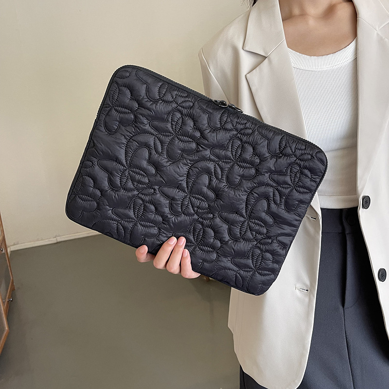 Embroidered Butterfly Computer Bag Ipadpro 11inch Tablet Liner Bag 14-15inch Laptop Cosmetics Bag Clutch Bag Embroidered Butterfly Computer Bag Ipadpro 11inch Tablet Liner Bag 14-15inch Laptop Cosmetics Bag Clutch Bag