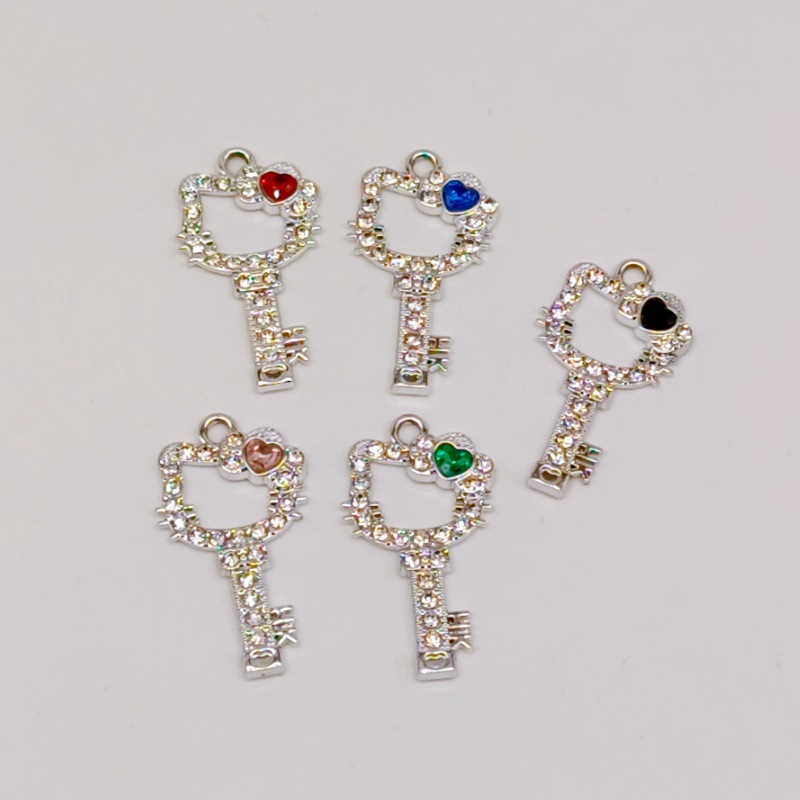 クロスボーダーかわいいkt猫ネックレスクリエイティブ個性的なキーケイティ猫ペンダント漫画猫合金アクセサリー女性卸売り