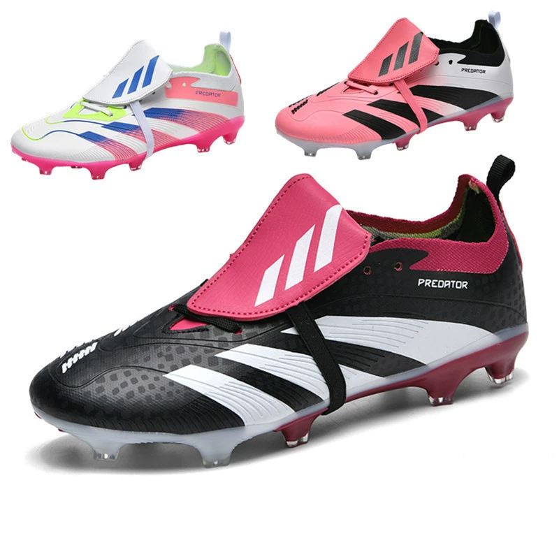 Трансграничные 2025 новые футбольные туфли Путянь раскладушки мужские длинные гвозди сломанные молодежные тренировочные ботинки женские кроссовки