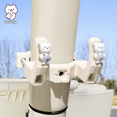 Electric Vehicle Hook, Universal Other Electric Vehicle Accessories - column-style-double-hook-white-bear
