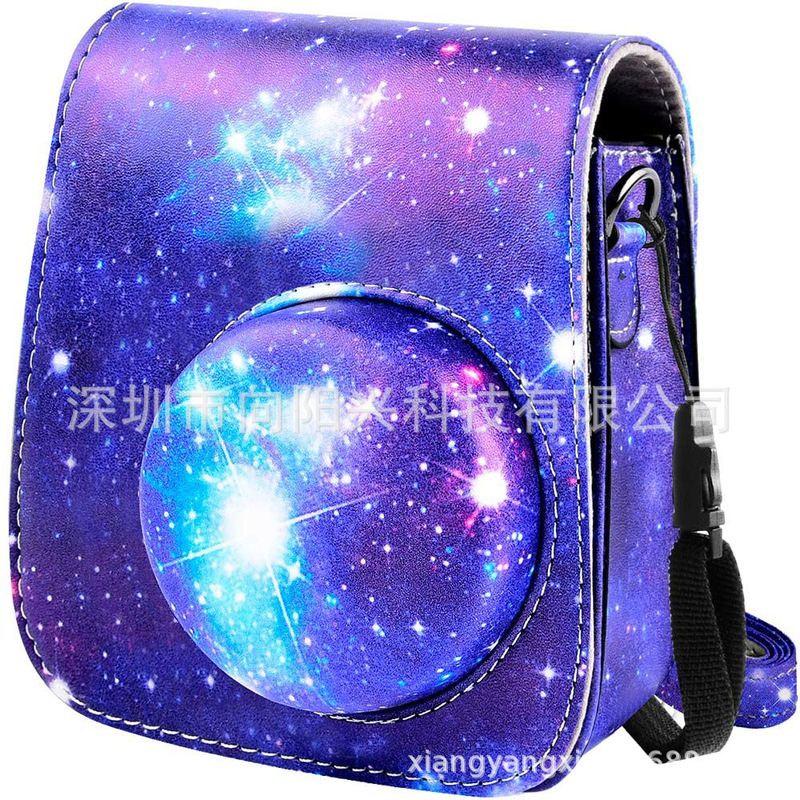 Polaroid mini 11 9 8+8 storage bag camera bag protective case shoulder strap Starry Sky bag