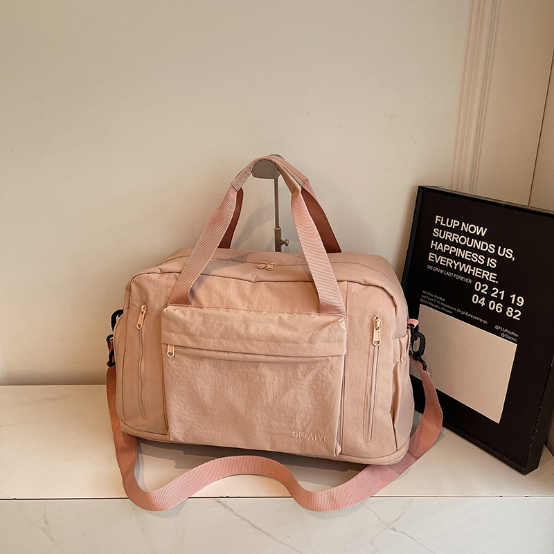 Bolso de lona de nuevo estilo, bolso de viaje de corta distancia de gran capacidad, bolso de equipaje ligero para viajes de negocios para mujer, bolso de hombro a la moda