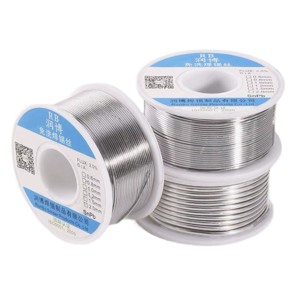 Электрический паяльник Runbo для припоя с припоем высокой чистоты 0,8 мм при низкой температуре Универсальный припой из медного железа из нержавеющей стали