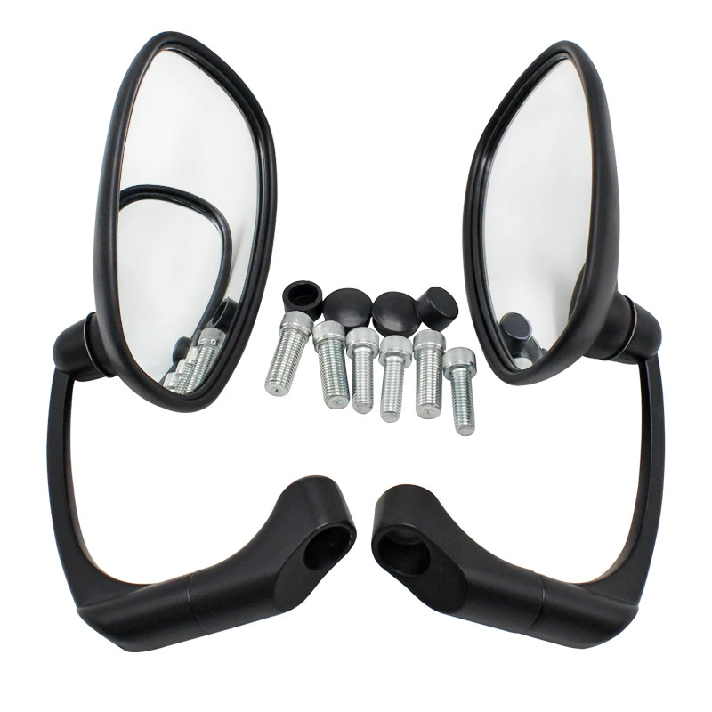 Kawasaki, modified metal universal retroreflective rear view mirror, mirror effect