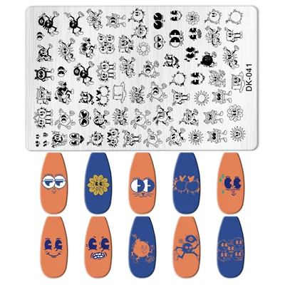 Art, Rectangular Plates for Painting, Dırnaq bəzəkləri - dk-041