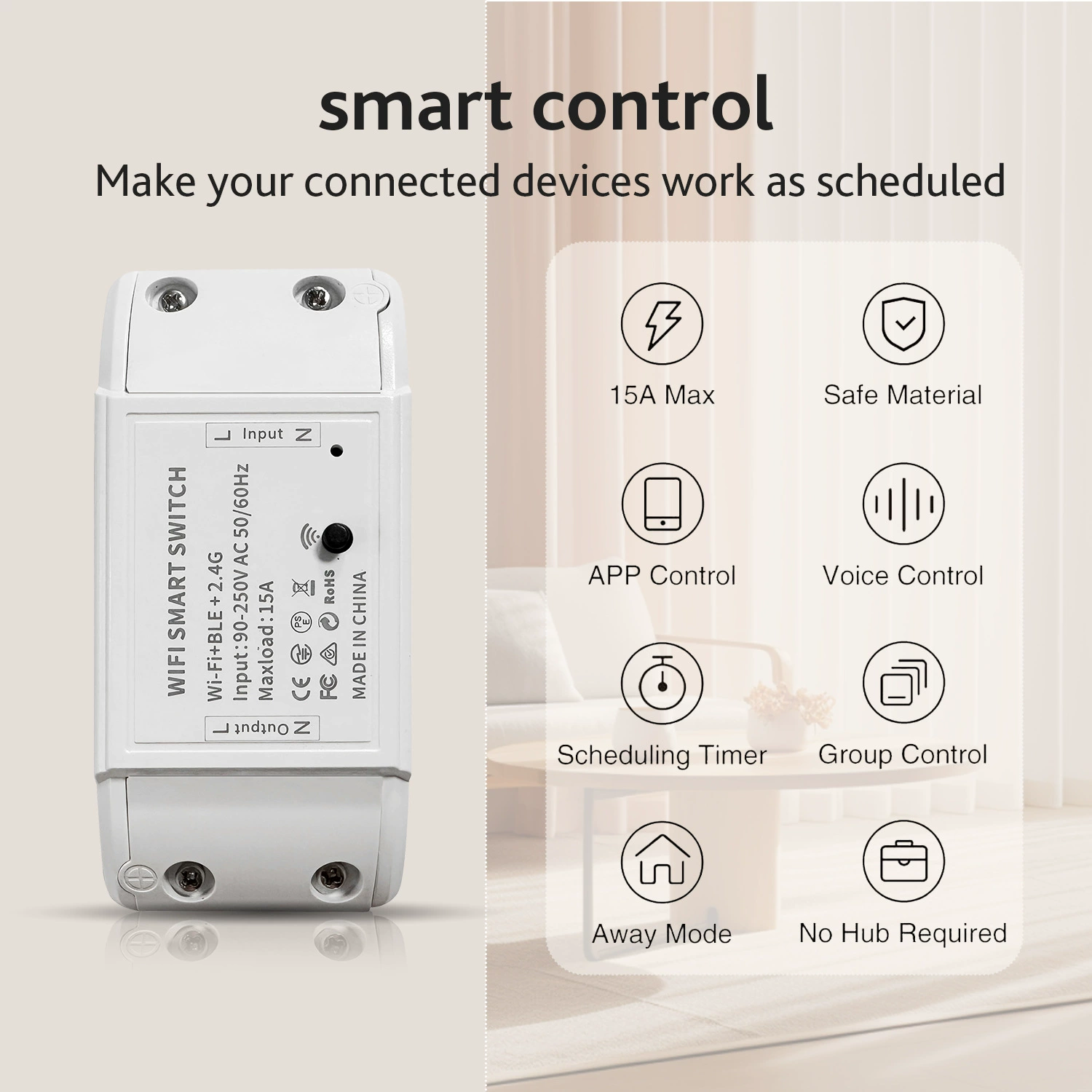 Умный Wi-Fi Bluetooth двойной режим мини контроллер циклического таймера удаленной самостоятельной проводной голосовой включатель
