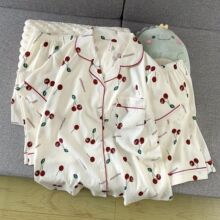 云朵棉睡衣女夏季薄款甜美ins短袖三件套装休闲学生家居服可外穿