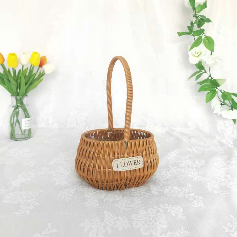 Cesta Tejida de Flores de Vid, Hecha a Mano y Decorativa para Fiestas y Arreglos Florales image 32