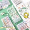 Cartoon cute gel pen for elementary school students, water-based pen, black bullet