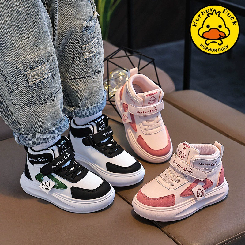 Детские спортивные кроссовки, высокие кеды для мальчиков, новинка осени-зимы 2025, кроссовки для девочек, модные повседневные туфли для детей постарше.