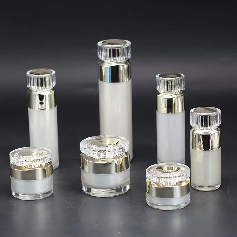 厂家批发光面真空瓶面霜塑料瓶分装空瓶包材多色亚克力分装瓶