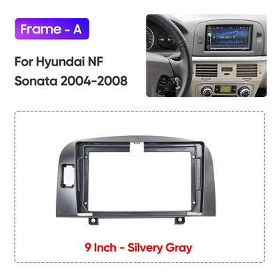 Cross-Border Special Supply Suitable for Hyundai / Yuxiang Navigation Car Frame Android Screen Panel Dvd Frame 04-08 (DVD Navigation) - single-frame-a-9inch