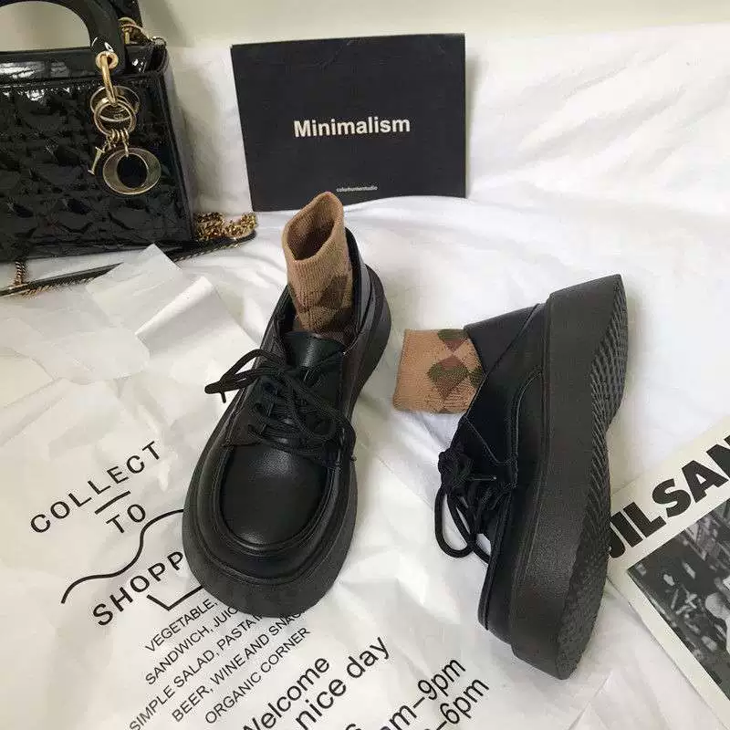 Черные британские кожаные туфли для женщин, летние тонкие, новинка 2025 года, стиль Мэри Джейн, нежные туфли для юбки в японском стиле