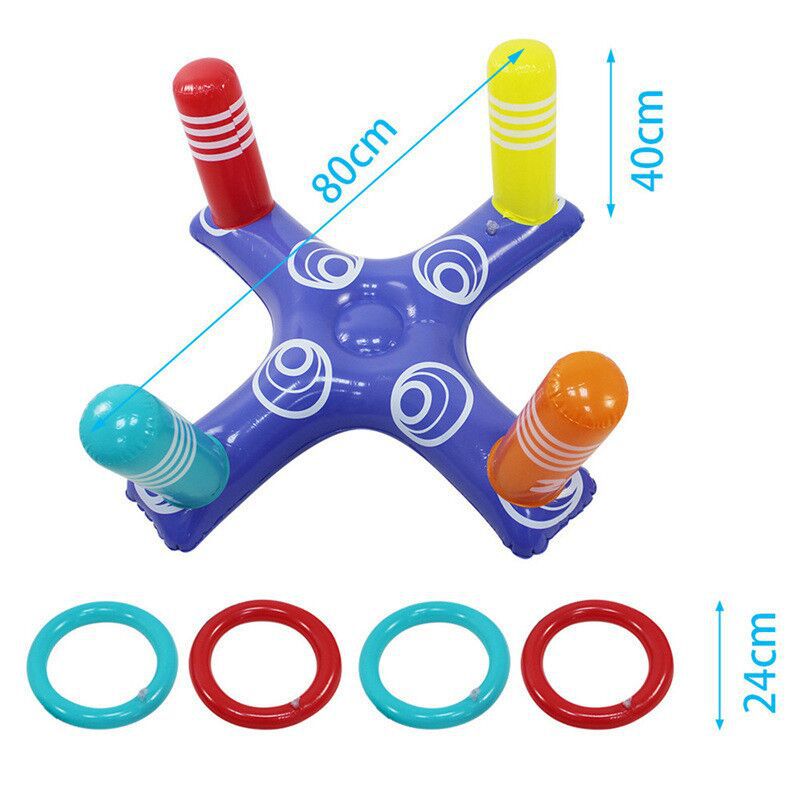 New inflatable toy ring toss set for children, perfect for Christmas and parent-child interaction. Custom-made by the factory.