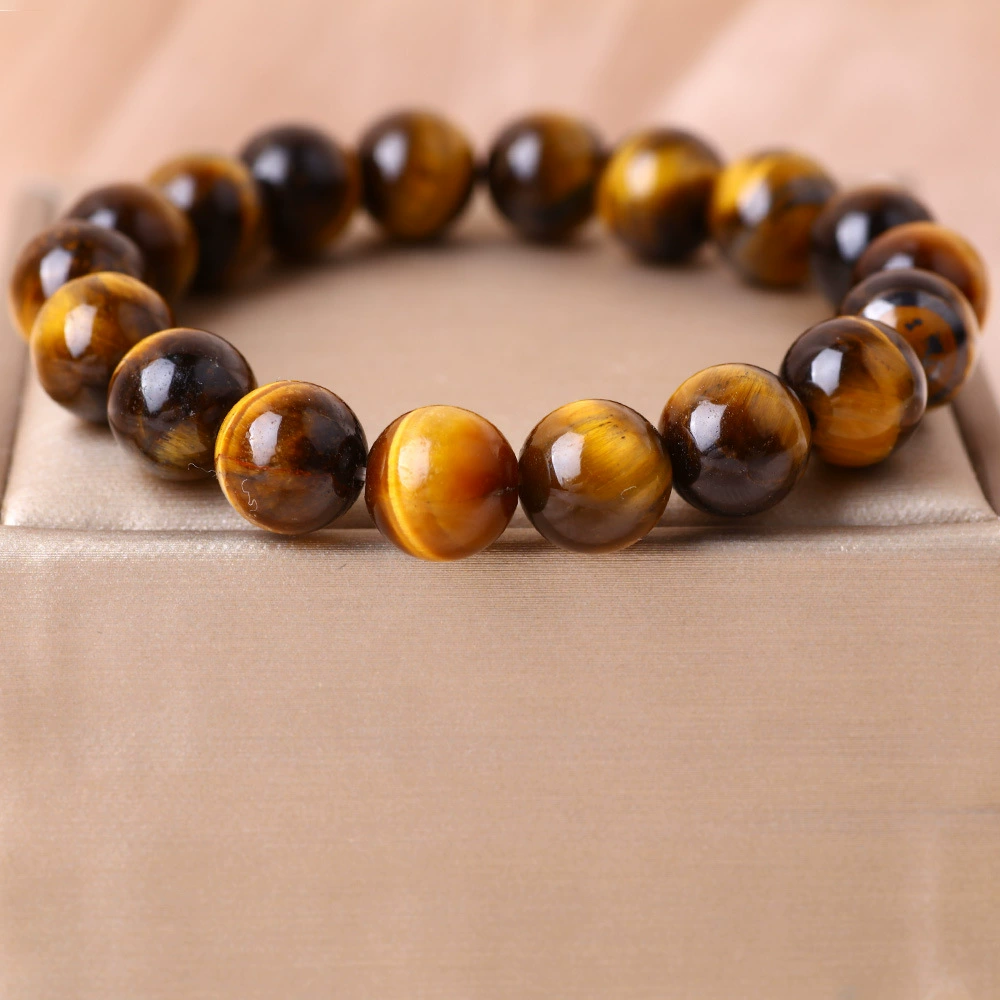 Желтая башня Кристальный браслет Пять элементов Балансировка земли Пять элементов Браслет с тигровым глазом Пять дорог Бог богатства Подарочные аксессуары в китайском стиле