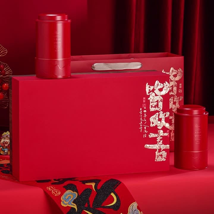 茶叶包装盒空礼盒高档古树红茶绿茶通用半斤装茶叶盒铁罐盒空礼盒