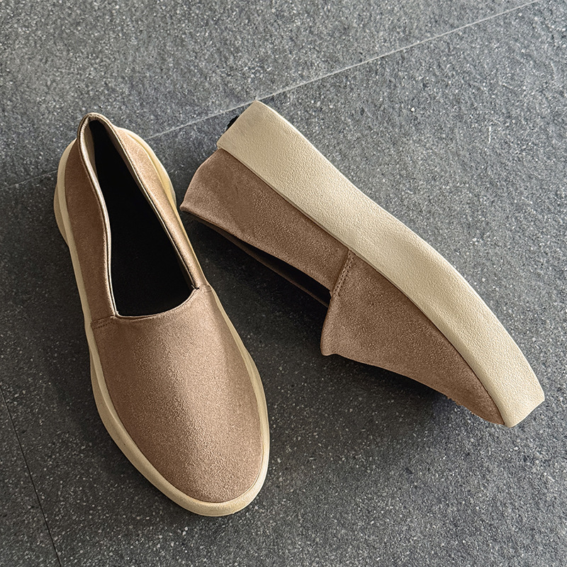 Zapatos de cuero juvenil retro de verano, zapatos de skate de cuero juvenil, zapatos casuales de moda masculinos, zapatos de Lefour