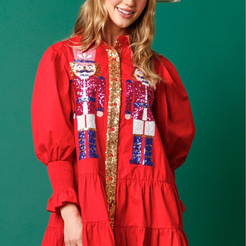 2023 Autumn and Winter New Cross-border European and American Long Dress Amazon Contrast Color Long Sleeve Lapel Christmas Sequins dress Women
