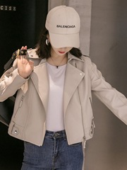 小皮衣外套女2025新款秋季韩版修身短款学院风大码显瘦机车皮夹克