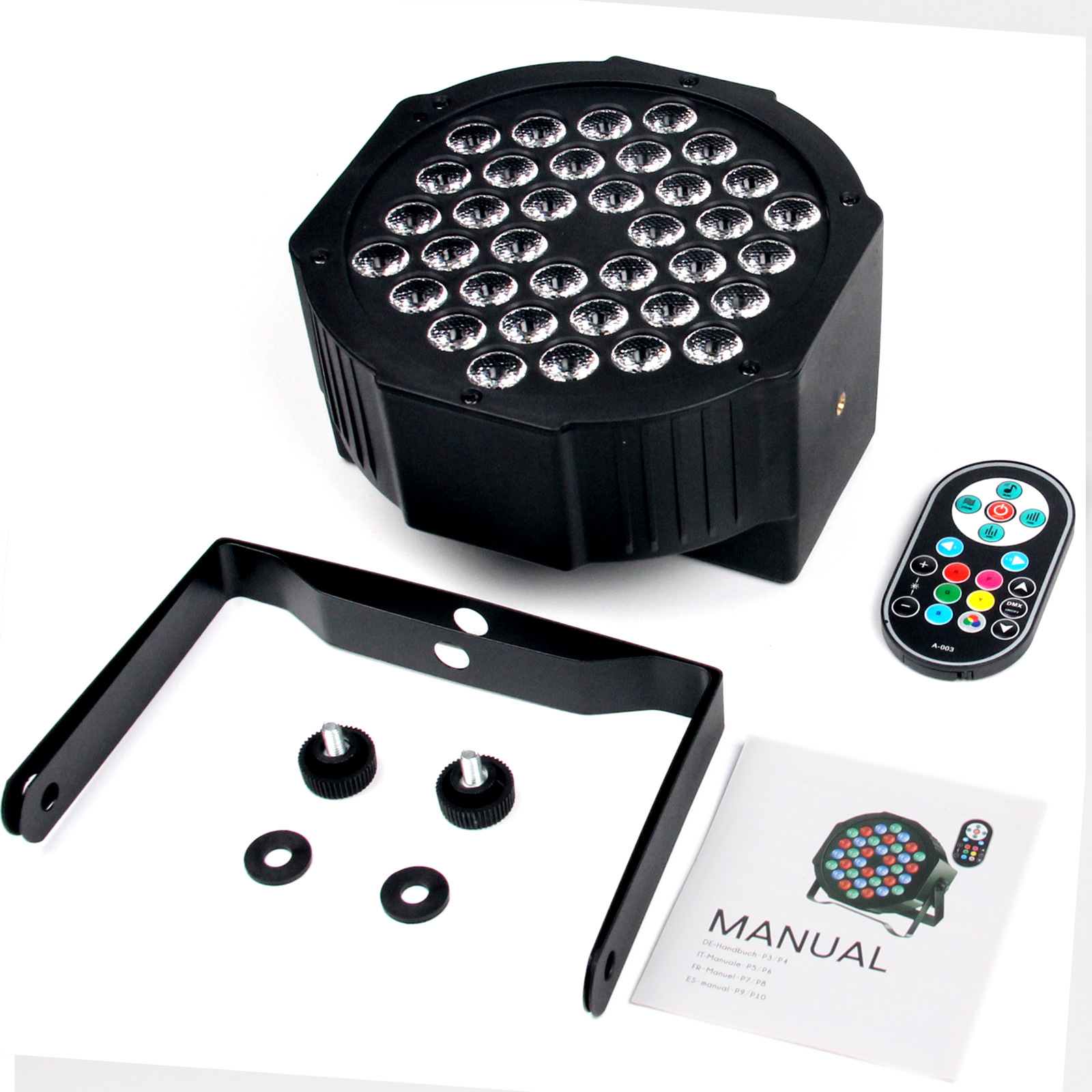 36 LED PAR luces de teñido controlado por voz de fondo fundido luz KTV bar luces de la etapa de proyección DE Navidad luces de la boda de publicidad