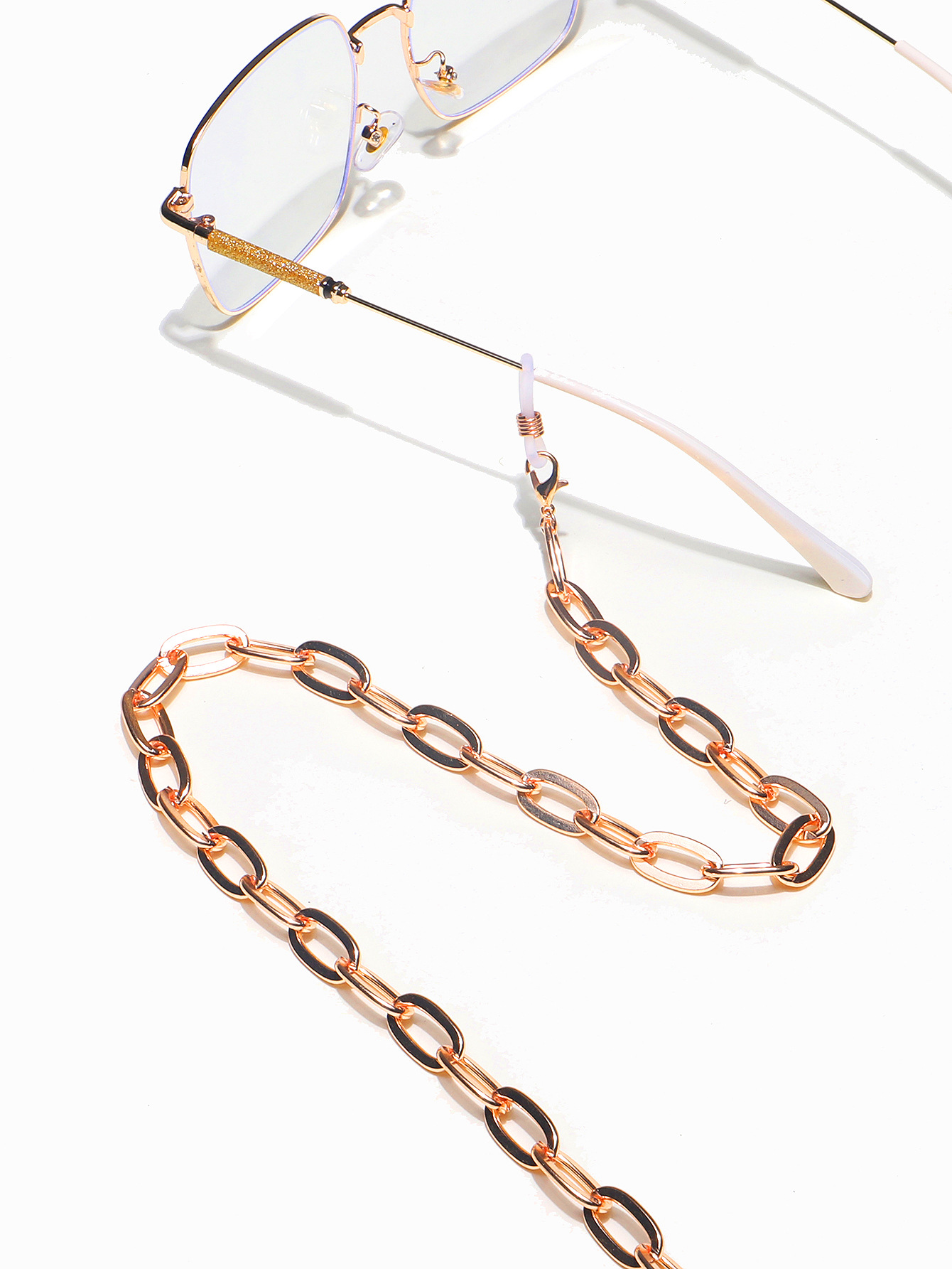 Fashion Simple Thick Glasses Rope Glasses Chain Non-slip display picture 5