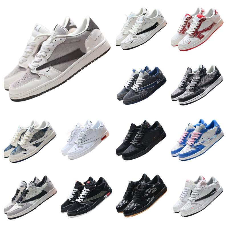 Putian shoes cross-border AJ1 reverse hook co-branded non-slip wear-resistant stylish breathable low-top retro basketball shoes for both men and women Putian shoes cross-border AJ1 reverse hook co-branded non-slip wear-resistant stylish breathable low-top retro basketball shoes for both men and women