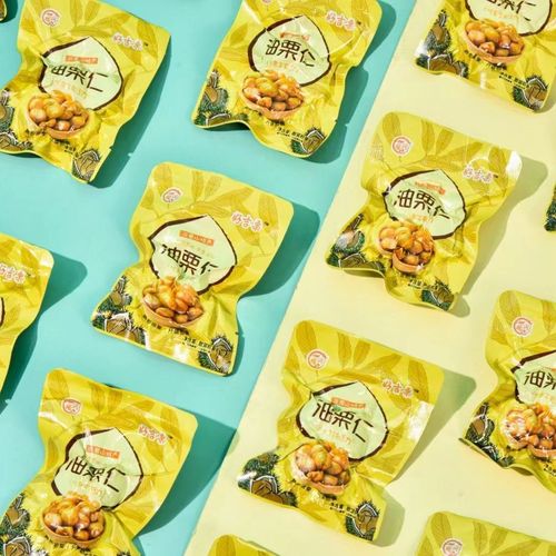 Authentic Fortune Rich Good Luck Chestnut Oil Chestnut Kernel Bar, Ready-to-Eat, Shell-Free Chestnut, Cooked Soft and Sweet, Popular Online Snack