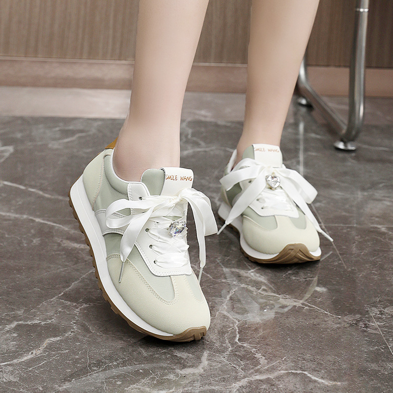 Jcf201 Nuove Nuove Scarpe da Ginnastica Bianche Traspiranti Primavera Estate Sportive Casual da Donna con Suola Spessa e Aumento di Altezza_voghion.com