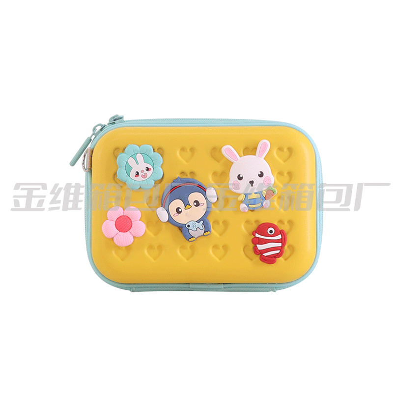 Bolsa de cosméticos de mano de dibujos animados epoxi logo bolsa de hombro portátil para niños PC bolsa de cosméticos bolsa de almacenamiento de viaje al por mayor