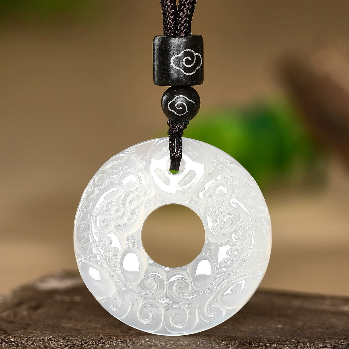 Халцедон двойной подвески Бразильский агат