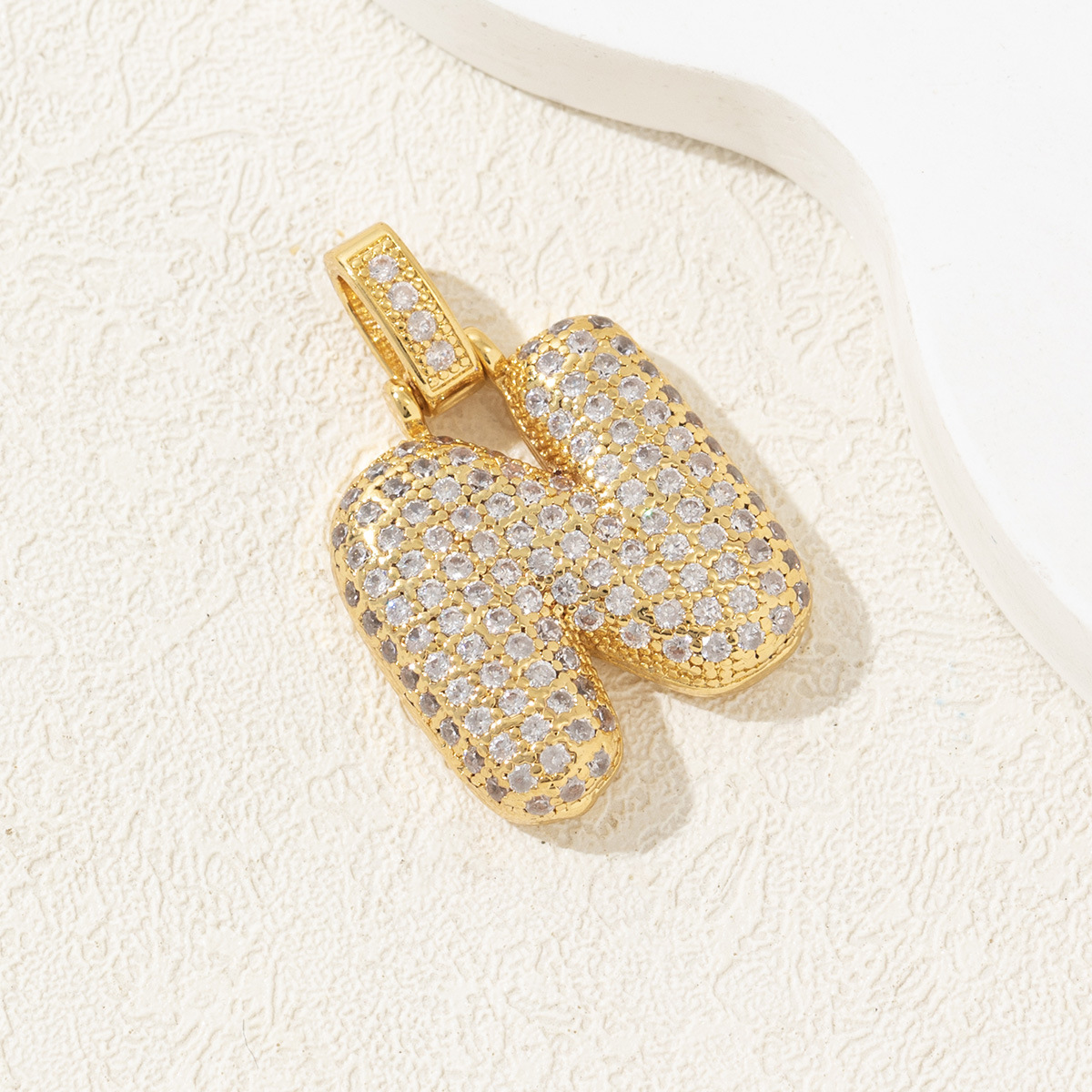 1 Piece Copper Letter Polished Pendant display picture 17