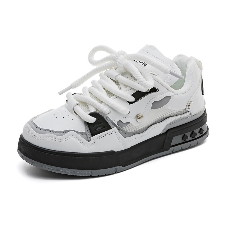 2023 nuevos zapatos blancos de Panda retro zapatos deportivos casuales para mujer Zapatillas de plataforma zapatos de pan para mujer 1933 image 7