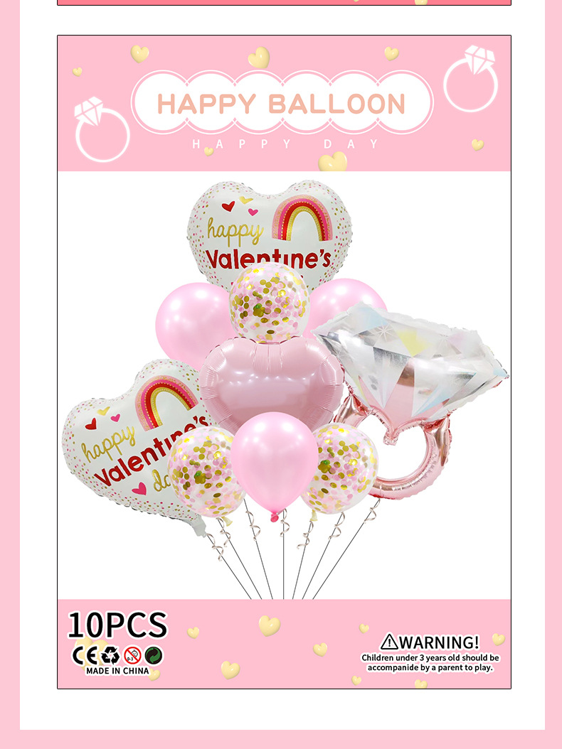 Día De San Valentín Lindo Romántico Letra Forma De Corazón Película De Aluminio Boda Fiesta Globos display picture 5