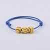 Basketball adjustable ball, woven bracelet handmade, European style, wholesale